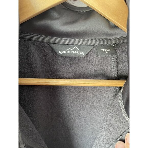 Eddie Bauer Mens Jacket L Grey Trail Soft Shell Full Zip Hiking Gorpcore Fall - Picture 3 of 4